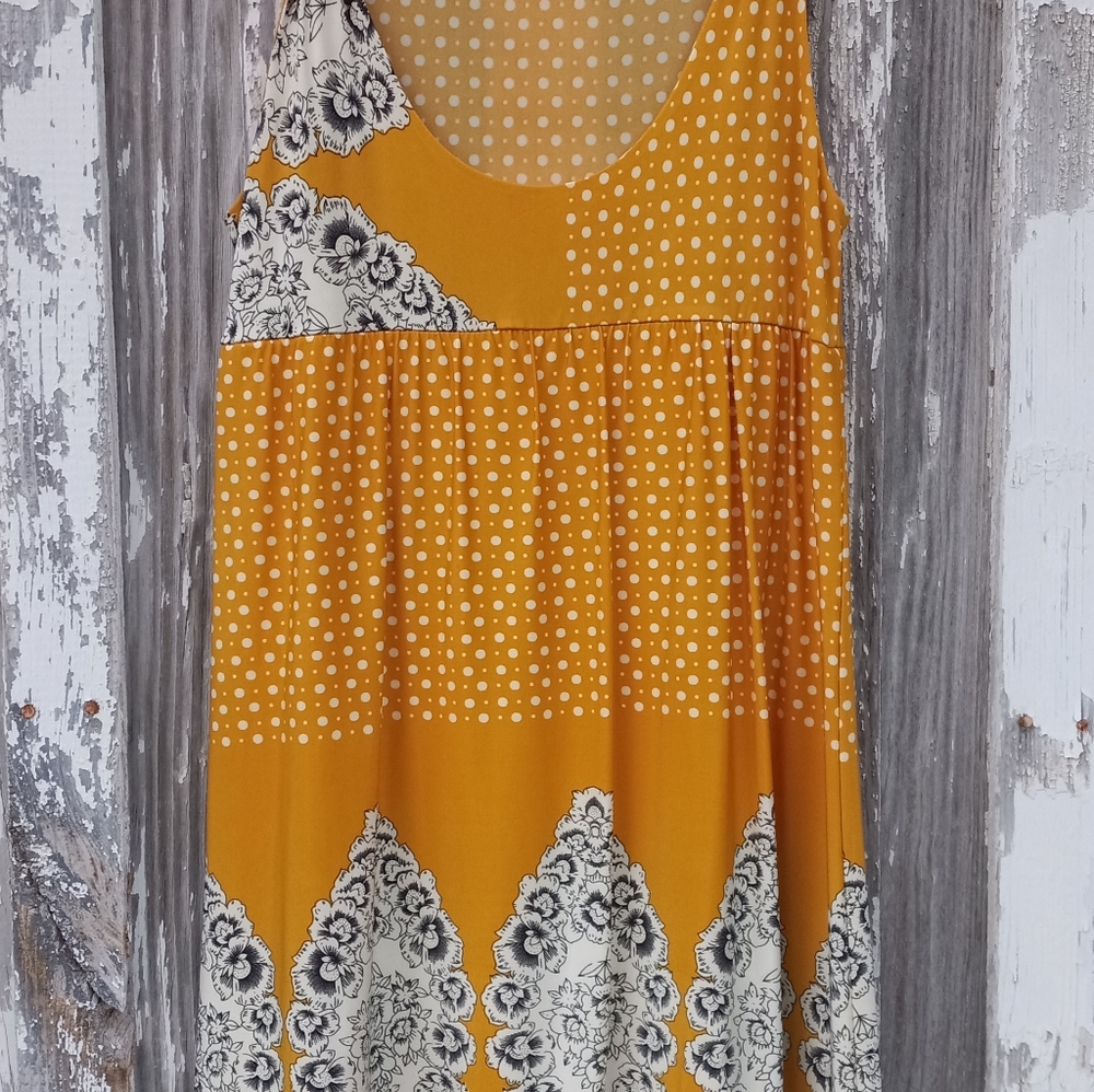Womens Glam dress yellow small